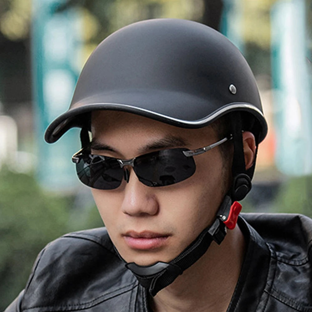 Baseball Cap Style Bike Helmet - Lightweight ABS Cycling Helmet with Sun Visor