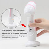Electric Facial Cleansing Brush with Sonic Vibration & 3 Interchangeable Heads