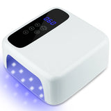 72W Professional UV LED Nail Lamp for Gel Polish with Auto Sensor & 4 Timer Settings