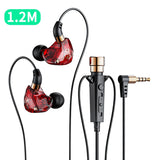 Wired HiFi Karaoke Headphones with Mic - Noise Cancelling 3.5mm AUX Heavy Bass Earphones