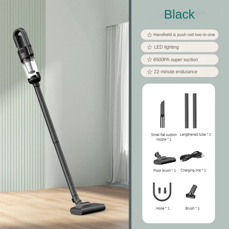 6500Pa Cordless Vacuum Cleaner - Handheld Wet/Dry Cleaner for Home & Car