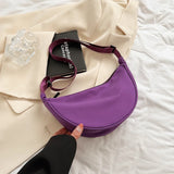 Women’s Half Moon Crossbody Bag – Adjustable Nylon Waist Pack for Travel & Everyday Use