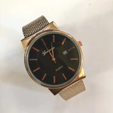 Men’s Luxury Quartz Watch – Waterproof, Glow-in-the-Dark, Stainless Steel & Leather Strap