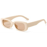 Retro Rectangle Sunglasses for Women – UV400 Vintage Fashion Eyewear with Anti-Glare Lenses