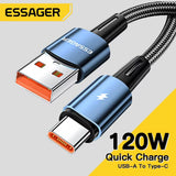 Cable de carga rápida USB tipo C de 120 W: cargue sus dispositivos al instante