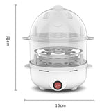 Multifunctional Electric Egg Cooker – Rapid Double-Layer Egg Boiler & Steamer