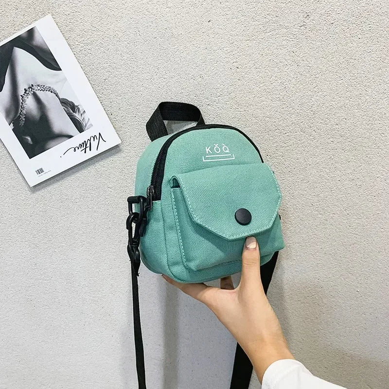 Women’s Canvas Crossbody Flap Bag – Casual Lightweight Shoulder Handbag