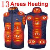 USB Heated Vest for Men & Women – 23-Zone Electric Heating Winter Vest, Thermal Warm Jacket