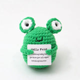 Handmade Knitted Plant-Themed Decorative Doll