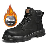 Knee-High Platform Lace-Up Outdoor Boots for Women – Comfortable Spring/Autumn Fashion