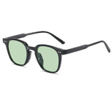 Nuevas gafas de sol cuadradas vintage: gafas de sol redondas pequeñas de marca de lujo para hombres y mujeres