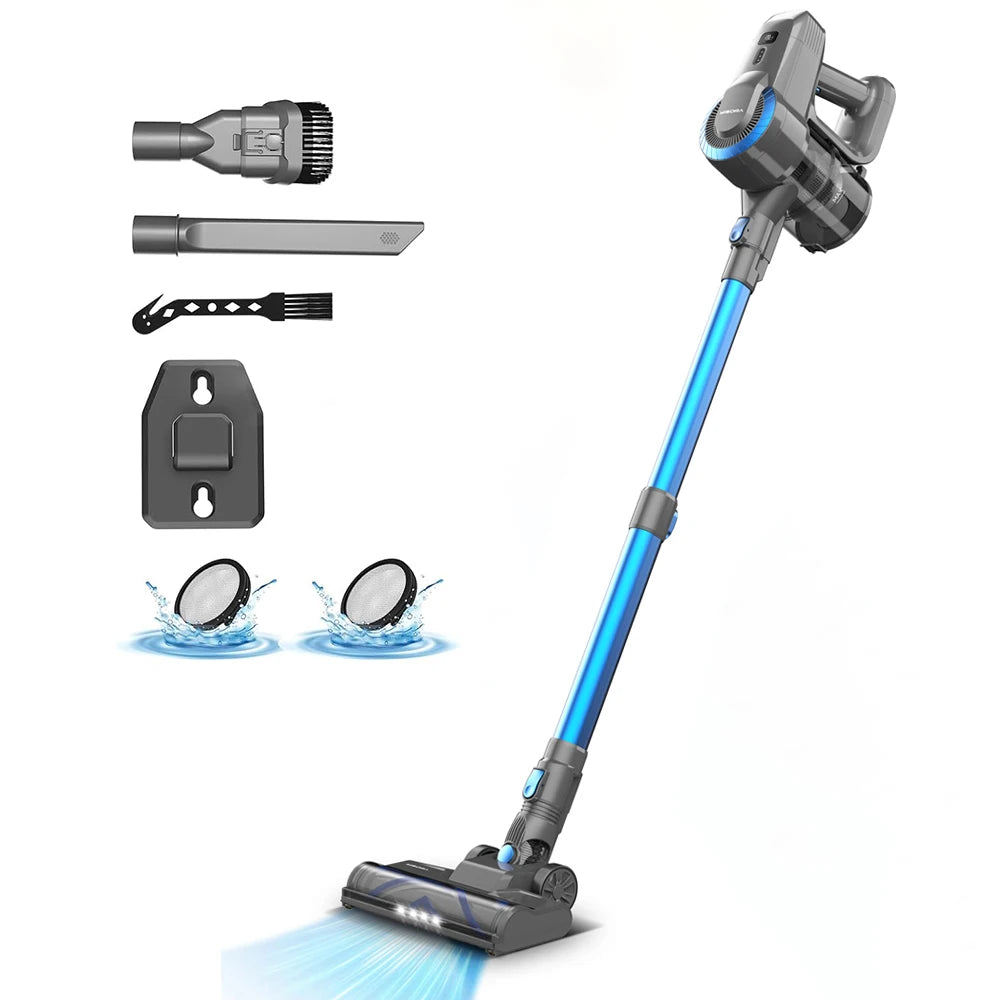 Cordless 6-in-1 Stick Vacuum Cleaner with HEPA Filter – Lightweight Handheld Vacuum for Home & Carpet