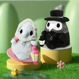 Glow-in-the-Dark Plague Doctor & Nurse Plush Doll Set - Cute Cartoon Character Stuffed Toys