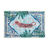 Alfombra de felpa suave y antideslizante: plegable, lavable y elegante para decorar el hogar