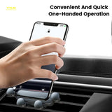 Soporte para teléfono de coche Gravity: soporte con clip para rejilla de ventilación para teléfonos inteligentes