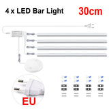 Hand Scan Switch Penetrable Wood Touch Sensor Dimmable LED Under Cabinet Light