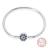 925 Sterling Silver Charm Bracelet for Women – Heart, Star, Moon & More