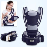 Mochila portabebés ergonómica: asiento de cadera cómodo y de apoyo para bebés y niños pequeños