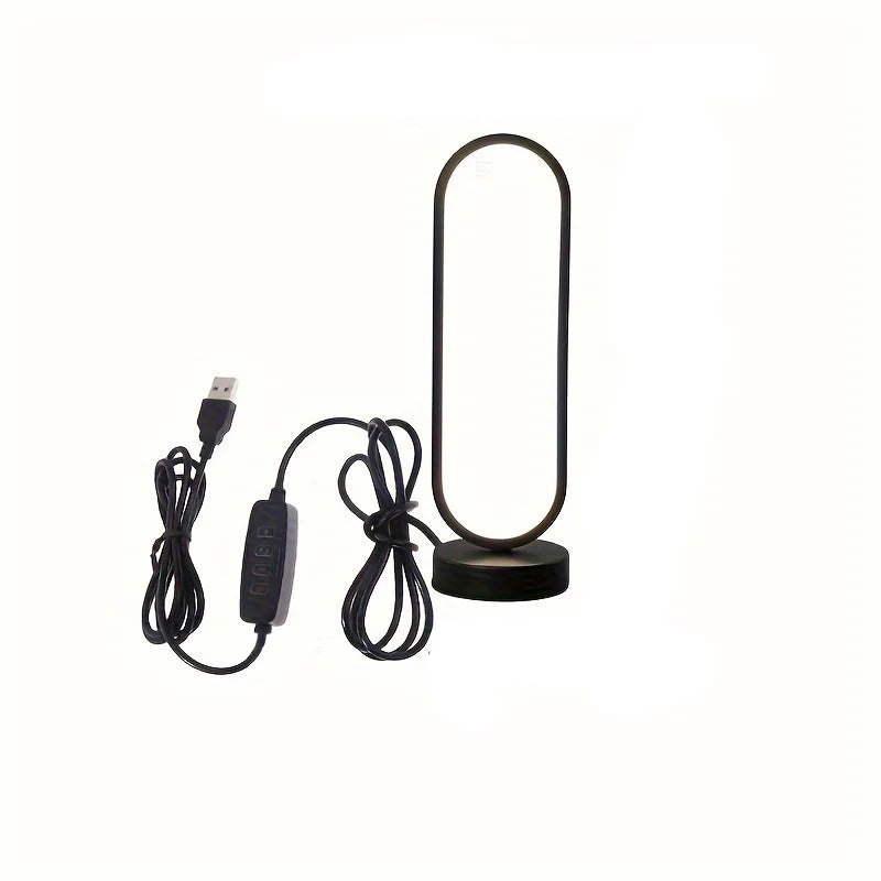 Minimalist LED Table Lamp for Bedroom with Soft Ambient Lighting