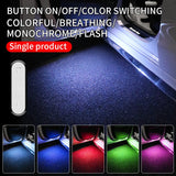 USB-C Rechargeable Car Door Welcome Lights with 7 Colors & Magnetic Mount