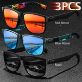Gafas de sol unisex cuadradas vintage de moda: gafas antirreflejos UV400 para conducir y pescar