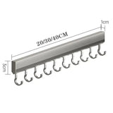 Gancho multifuncional de aleación de aluminio: resistente, duradero y versátil para uso en el hogar, la cocina y la oficina