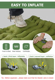 Waterproof Inflatable Camping Mattress with Built-In Pump and Pillow