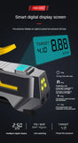 High-Power Portable Air Compressor Pump with Digital Pressure Gauge & LED Light for Car and Home