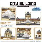 Louvre Museum Micro Building Block Set – Iconic Architecture DIY Model for Adults & Teens