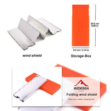 Compact Aluminum Gas Stove Wind Shield for Outdoor Cooking & Camping