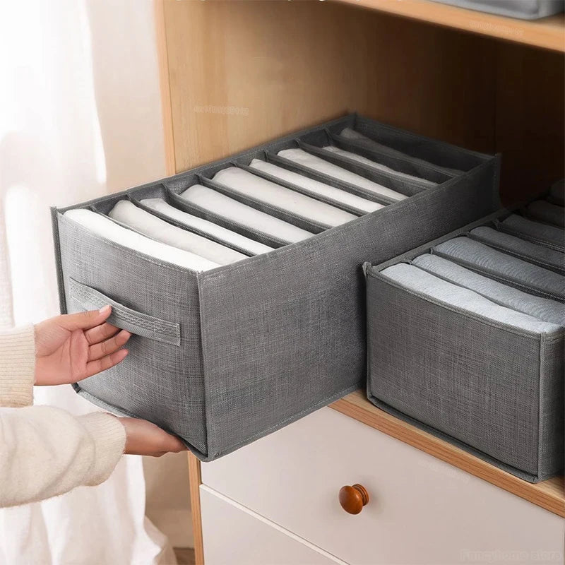 Organizador de ropa interior y sujetadores plegable: caja de almacenamiento para guardarropa que ahorra espacio