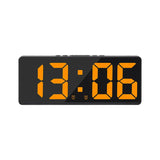 Digital LED Alarm Clock with Voice Control and Snooze for Bedroom