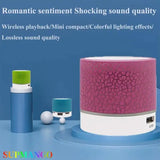 Portable Bluetooth Speaker with 7-Color LED Lights & Powerful Bass – Wireless Mini Speaker