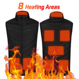 USB Heated Vest for Men & Women - 3-Temperature Electric Jacket for Outdoor Sports & Winter Warmth