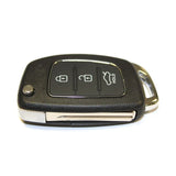 Hyundai Flip Key Case Replacement – 3-Button Key Fob Shell
