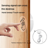 Hand Scan Switch Penetrable Wood Touch Sensor Dimmable LED Under Cabinet Light