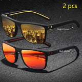 Vintage Check Pattern Polarized Sunglasses – Stylish UV400 Eyewear for Men & Women