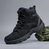 Men’s Tactical Desert Boots – Mid-Calf Military Work Boots with Lace-Up Design