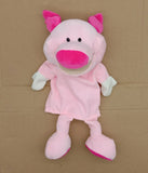 Cartoon Animal Hand Puppets - 35cm Plush Lion, Elephant & Pig Parent-Child Interactive Toys