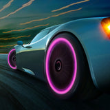 Glow-in-the-Dark Multi-Color Tire Valve Caps – Fluorescent Stem Covers for Cars, Motorcycles & Bicycles
