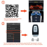 Smart Car Keyless Entry & Push Start System with Remote Engine Start and Anti-Theft Features