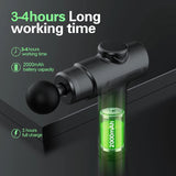 Deep Tissue Muscle Massage Gun – Portable 8-Head Fascia Massager for Full Body Relief