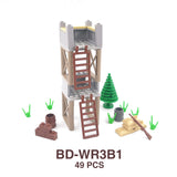 WW2 Military Building Blocks Set - Army Soldier & Motorcycle Model Kit