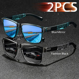 Gafas de sol unisex cuadradas vintage de moda: gafas antirreflejos UV400 para conducir y pescar
