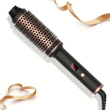 3-in-1 Ionic Hair Styler – Curling Iron, Straightener & Thermal Brush with Tourmaline Ceramic & Digital Temperature Control