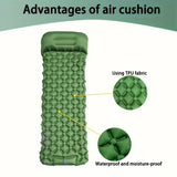 Ultralight Inflatable Camping Mattress with Built-In Pillows – Compact Sleeping Pad for Hiking, Trekking & Travel