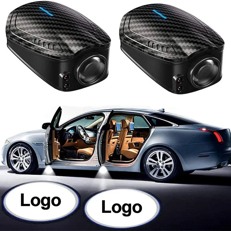 Wireless Car Door Projector Lights – Rechargeable LED Welcome Logo Lamps for All Vehicles