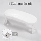 Mini UV LED Nail Lamp for Gel Polish with USB Charging – Foldable & Portable Design
