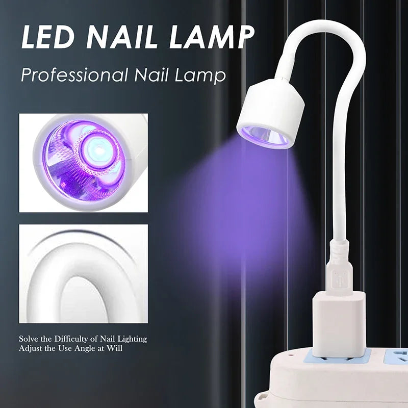 Mini USB Nail Dryer – Foldable UV/LED Light for Fast Gel Polish Curing