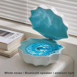 Retro Bluetooth Speaker with Colorful Projection Light & White Noise – Wireless Music Player with Sleep Aid and Hi-Fi Sound
